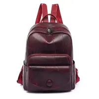 Sac A Dos En Cuir De Haute Qualité Compact, Résistant Et Design Pour Femme A La Mode