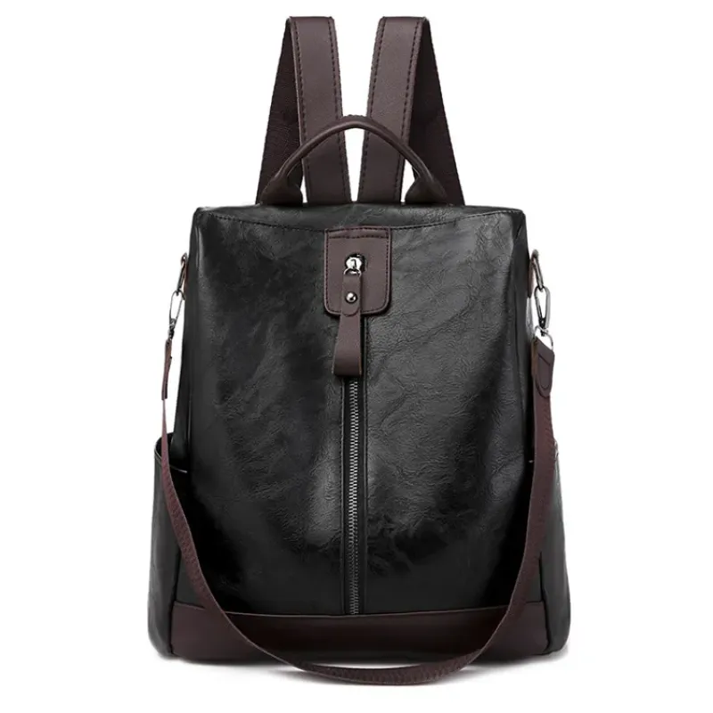 Sac A Dos En Cuir De Haute Qualité Compact, Résistant Et Design Pour Femme A La Mode