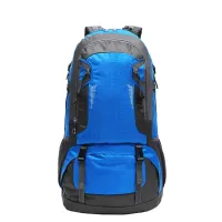 Sac A Dos Pour Randonnée, Camping Et Voyage De Haute Qualité, Résistant, Imperméable Et Compact En Nylon 60 Litres